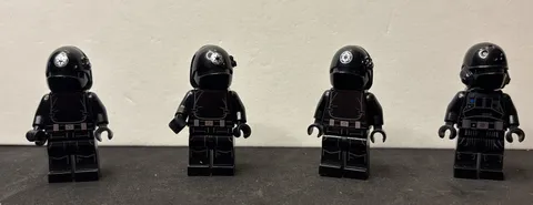 Lego Star Wars Minifigure Imperial Ground Crew With 3 Gunners - Lot Of 4