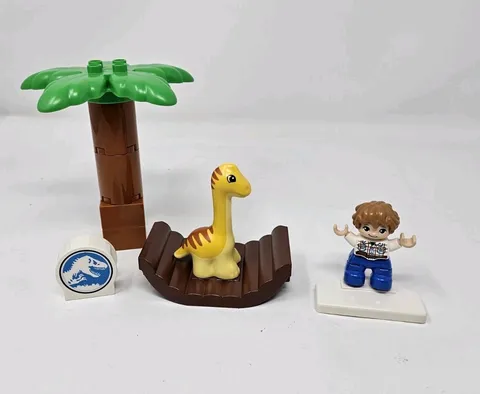 LEGO DUPLO Jurassic World Dinosaur Figure Owen Tree Raft Sign Replacement Parts