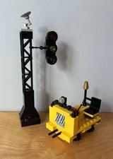 LEGO Road & Rail Maintenance Custom Train Railroad Speeder Railrodder Signal Lot