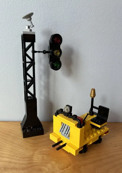 LEGO Road & Rail Maintenance Custom Train Railroad Speeder Railrodder Signal Lot