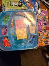 LEGO DOTS craft lot featuring a mix of loose pieces and three factory-sealed