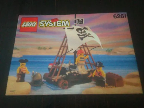 ⭐Lego Pirates 6261 Raft Raiders 1992 Instructions Manual⭐