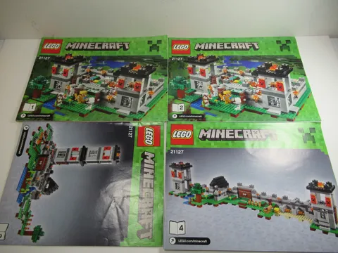 Lego # 21127 Minecraft 2016 Instruction Manuals Booklets Only  # 1, 2, 3 & 4