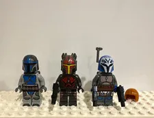 LEGO Star Wars The Mandalorian Minifigure Lot of 3 w/ Gar Saxon!