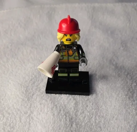 LEGO Collectible Minifigures Series 19 Firefighter Complete 