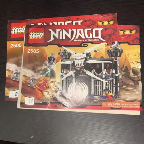 LEGO 2505 - Ninjago: Garmadon's Dark Fortress Instructions Books 1 & 2