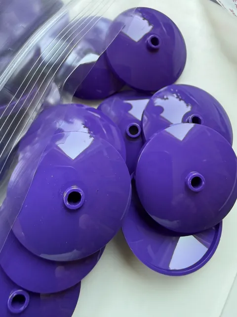 LEGO- NEW #35394-DARK PURPLE-DISH 4 X 4 INVERTED-5 PIECES