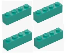 LEGO ® 4x brick 1x4 bright bluish green turquoise 3010 6217660 brick brick New
