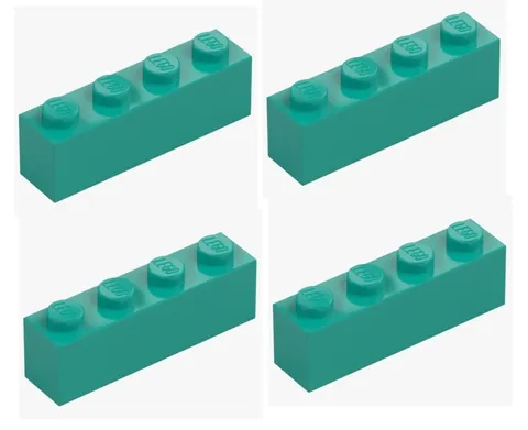 LEGO ® 4x brick 1x4 bright bluish green turquoise 3010 6217660 brick brick New
