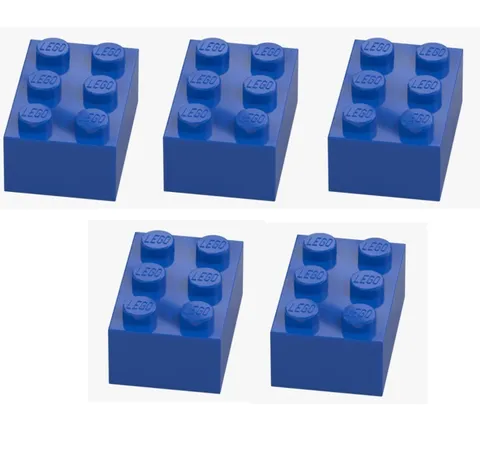 LEGO ® 5x brick 2x3 bright blue 3002 300223 blue brick spare parts new brick