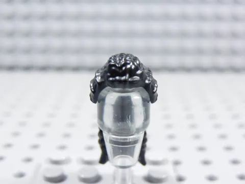 LEGO Black Coiled Hair Long Ponytail Braided Minifig BJ