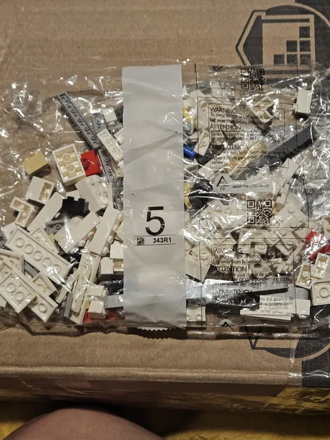 LEGO Star Wars R2-D2 75308 Bag 5 Parts White Pieces Replacement  
