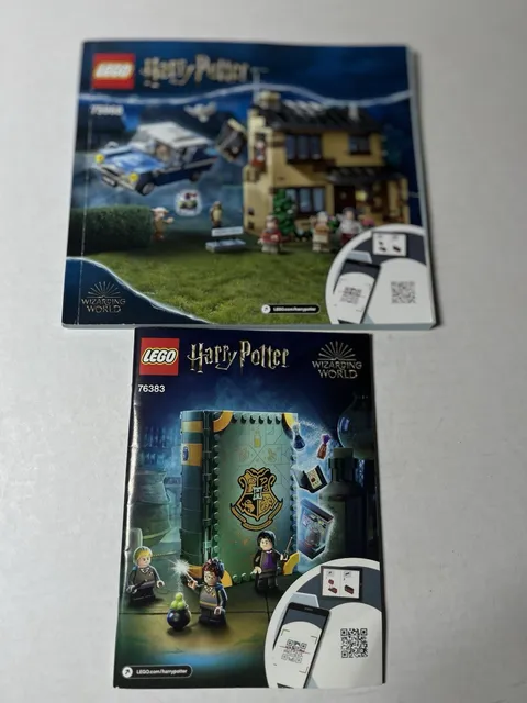 LOT OF 2 LEGO HARRY POTTER 75968 & 76383 INSTRUCTION MANUALS ONLY