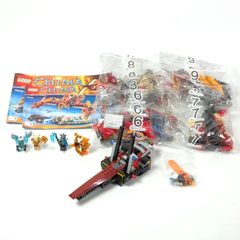 Lego Chima 70146 Flying Phoenix Fire Temple, About Half Complete, READ