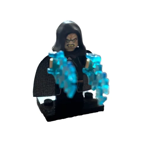 LEGO Darth Sidious Minifigure Black Figure w/ Blue Lightning Accessories