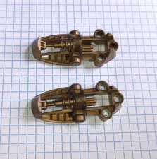 2 Bionicle Lego Parts number 47298 Foot Feet Flat Dark Gold Toa Metru style 2 pc
