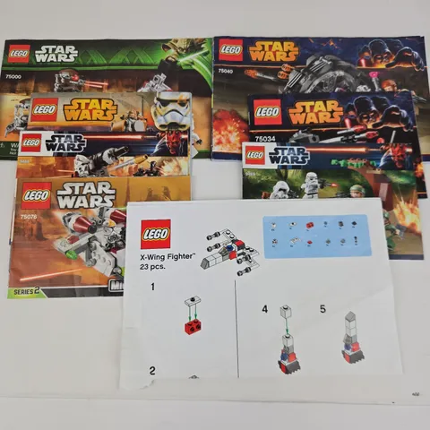 LEGO Star Wars Bulk Instruction Manual Only Lot Of 7