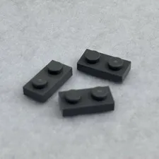 LEGO 3023 Dark Bluish Gray Plate 1 x 2 (x3)