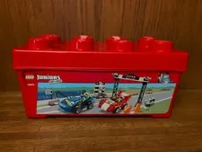 LEGO Storage Brick Container EMPTY 8 Stud Large Red Plastic Bin Box 14"x7"x5"