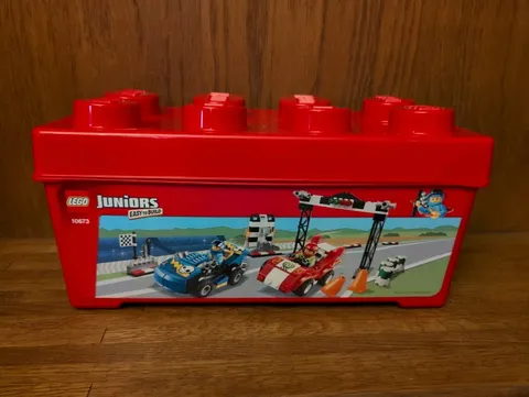 LEGO Storage Brick Container EMPTY 8 Stud Large Red Plastic Bin Box 14"x7"x5"