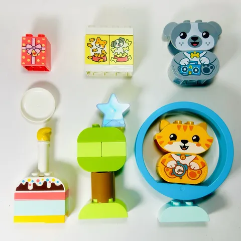 LEGO DUPLO Building Set My First Puppy & Kitten w/ Sounds Dog Cat 10977 Toddlers