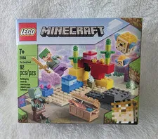 LEGO Minecraft The Coral Reef (21164) Complete Set 92 pcs Age 7+ 2021