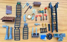 LEGO LOTR LOT parts Battle Helm's Deep 9474 replacement ladders gollum figure +