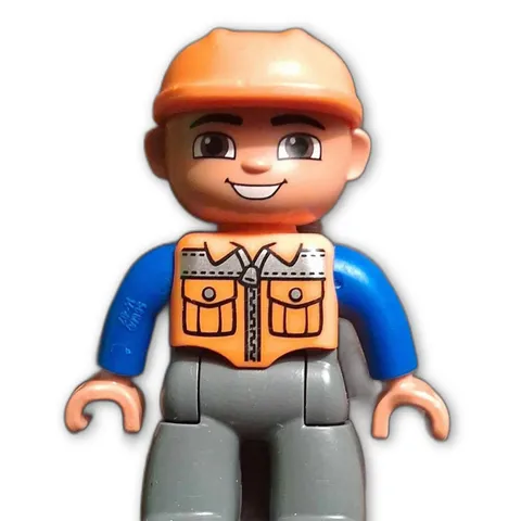 Lego Duplo Bob the Builder Bob Construction Worker Minifigure Toy