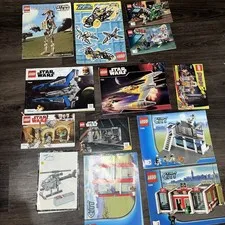 LEGO Instruction Manuals Mixed Lot of 12 Star Wars,Mos Eisley Cantina,ZNAP, City
