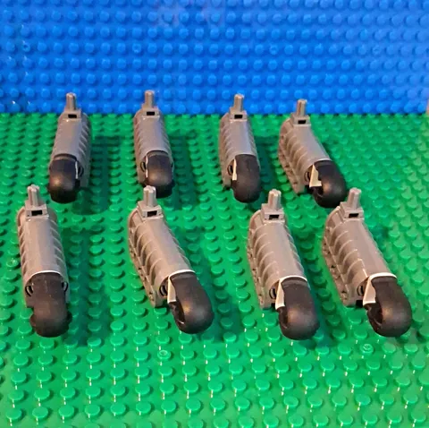 Lego Technic Canon. 8 Pieces With 8 Rubber Tipped Missles.