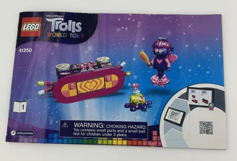 Lego Trolls World Tour 41250 Instructional Manual Only