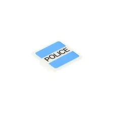 1x LEGO Electrical Light Brick 2x2 Clip-On Milky White Police Blue 2384pb07