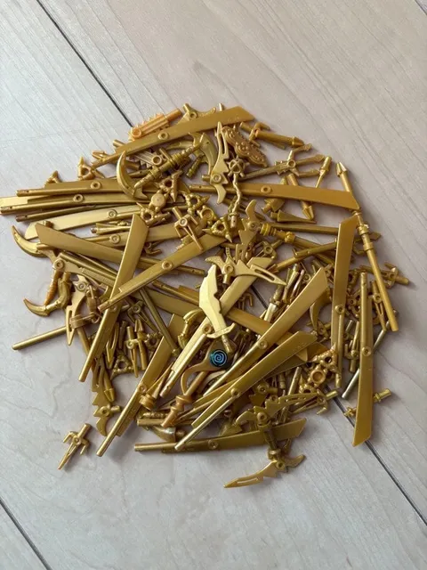 LEGO Gold Weapon Parts Accessories Lot Genuine Japan