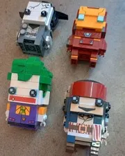 LEGO BrickHeadz Lot of 4 Assembled Brick-Built Figures w/ Printed Pieces