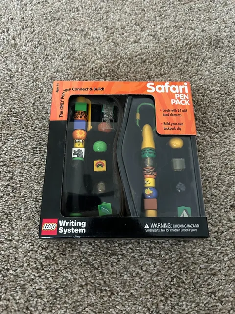 RARE New Lego Writing System Safari Pen Pack #2030 - Release Year 2000