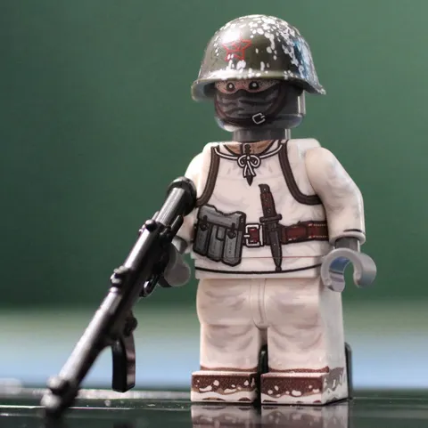 LEGO Minifig Co. Custom WW2 Russian Soldier Minifigure With BrickArms