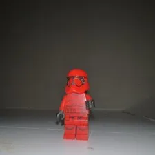 LEGO Star Wars Sith Trooper Minifigure Red Helmet Black Hands Plastic
