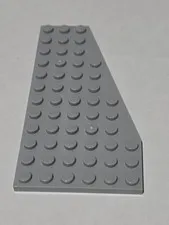 LEGO Plate Light Bluish Gray ● 12 X 6 Wedge Plate Right Cut Corner ● 30356 QTY 1