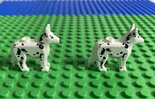 Lego City Dalmatian Dog Minifigures Lot Of 2
