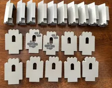 LEGO Castle Wall Pieces VTG 80s 90s Lot Parts Gray Stone Castle Kingdom grey 20
