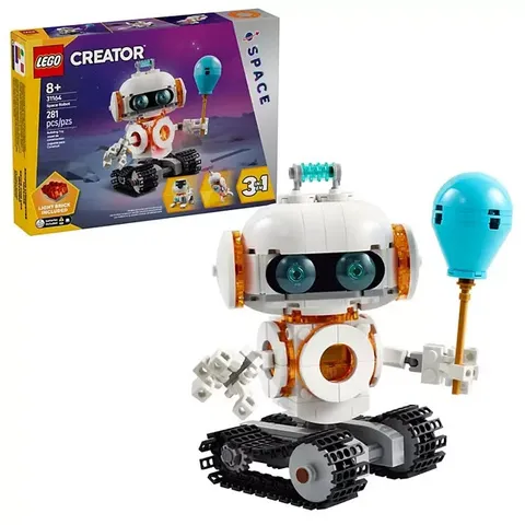 LEGO Creator 31164 3-in-1 Space Robot Building Kit for 8+ Year Kids - 281 Pieces