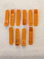 10 Orange Lego Brick Separators
