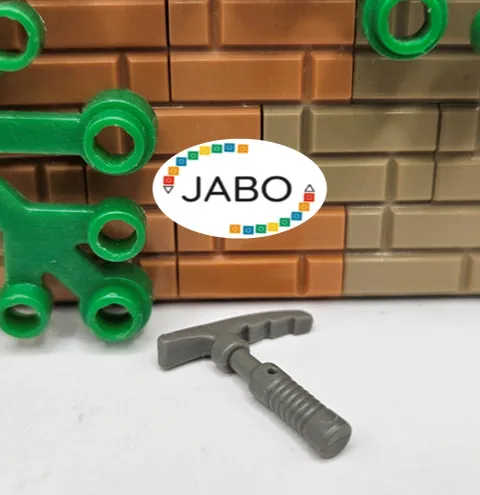 ( S10 / 16 / 25 ) Lego 30193 Utensil Ice Ax - 6-Rib Handle Old Dark Gray