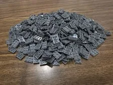 LEGO Qty 598 - Dark Bluish Gray Plate 2 x 3 3021 MOC BULK LOT