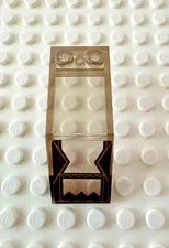 LEGO Windscreen 5x2x1 2/3 with Transparent Cutouts with Jagged Bottom 6070pb011