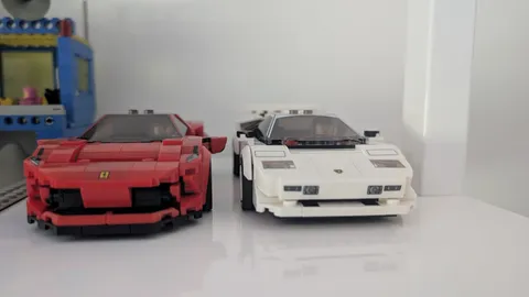Lego Speed Champions Lamborghini Countach 76908 & Ferrari F8 Tributo 76895 100%