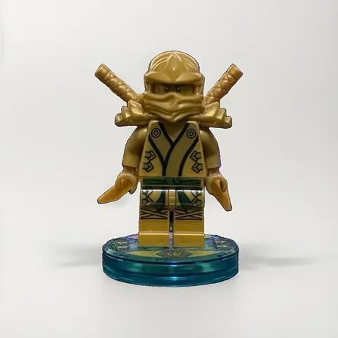 LEGO® Dimensions  71239 Ninjago Golden Lloyd With Tag Base & Both Swords