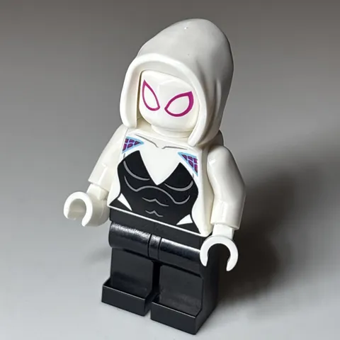 LEGO® Minifigure Super Heroes sh0682 Ghost Spider/Spider-Gwen White Hood Basic