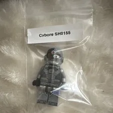 LEGO Cyborg SH0155 Minifigure Plastic Figure Polybag Age 5+ Minifig Number
