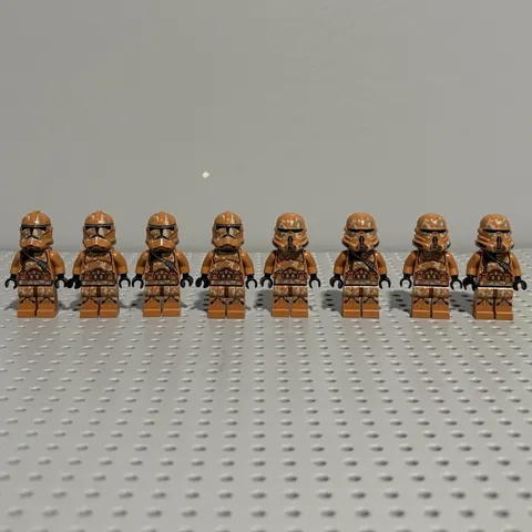 LEGO Star Wars Geonosian Clone trooper minifigure lot of 8